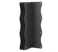 Lot de 4 équerres d'angle en métal en forme de L avec trous de vis à double rangée et bordure ondulée pour lits de jardin surélevés stables et meubles d'intérieur/extérieur