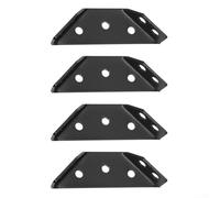 Lot de 4 équerres d'angle triangulaires en acier inoxydable pour l'intégrité structurelle