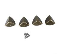 Lot de 4 équerres de protection d'angle en métal de 40 mm pour boîtes et coffres, coins de protection pour meubles et bagages