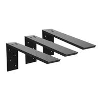 Lot de 4 équerres de support de comptoir cachées robustes pour comptoir 30,5 x 15,2 x 6,3 cm - Corbeaux métalliques en L vers l'avant pour comptoirs en quartz/granit/bois/béton/stratifié