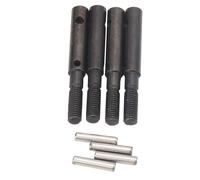 Lot de 4 essieux d'entrainement en acier trempe pour chenilles axiales SCX10 II 1/10 RC