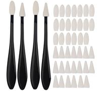 Lot de 4 Estompeurs de Dessin, Estompe - papier, Éponges Effaçables, 2 Types de Têtes, 40 Lingettes de Rechange, Tortillons Dédiés pour Mettre en Évidence, Ombrer, Détailler et Corriger les Dessins