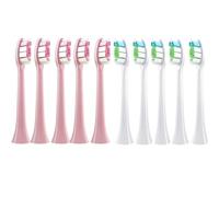 Lot de 4 et 10 têtes de brosse de rechange compatibles avec Philips, HX6064, HX6930 et HX6730 Sonic(5 Pink5-white)