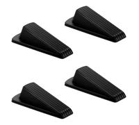 Lot de 4 et 6 butées de porte en caoutchouc de qualité supérieure | Design de cale robuste pour moquette, carrelage, béton, sols en bois | Protège les portes, empêche les claquements | Butée de porte