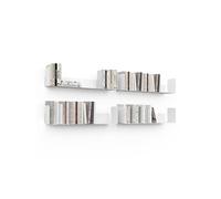 IDMarket - Lot de 4 étagères 60x15 cm pour Livres METRA Blanches