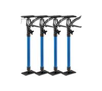 Lot de 4 étais de soutien à gâchette télescopique réglable en hauteur bleu
