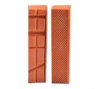 Lot de 4 Étaux souples avec coussinets magnétiques pour étau d'établi de 10,2 cm, 12,7 cm, couvre-mâchoires en caoutchouc PPT pour métal, bois, plastique (12,7 cm, orange)