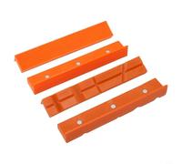 Lot de 4 étaux souples avec coussinets magnétiques pour étau d'établi de 10,2 cm, 15,2 cm, couvre-mâchoires en caoutchouc PPT pour métal, bois, plastique (15,2 cm, orange)