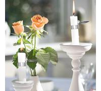 Lot de 4 éteignoirs à bougies automatiques à coque métallique, universels, pour l'extinction des feux de bougies.