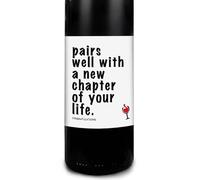 Lot de 4 étiquettes de bouteille de vin New Chapter, cadeaux pour collègues, cadeaux d'adieu pour amis, enseignants, patrons, cadeau de départ à la retraite, se marie bien avec un nouveau chapitre de