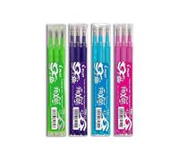 Lot de 4 étuis de 3 recharges FriXion pointe 0,7mm assortiment Pilot