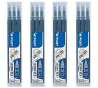 Lot de 4 étuis de 3 recharges FriXion pointe 0,7mm bleu nuit Pilot G
