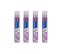 Lot De 4 Étuis De 3 Recharges Frixion Pointe 0,7mm Violet Pilot