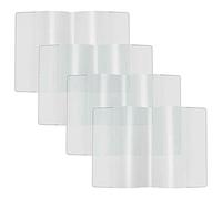 Lot de 4 étuis de protection pour carnet de vaccination - Transparent - 93 mm x 130 mm - Convient pour chien et chat