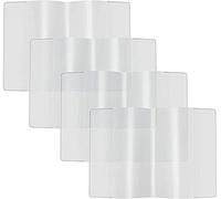 Lot de 4 étuis de protection transparents pour carnet de vaccination 2021 - 93 x 130 mm