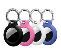 Lot de 4 étuis en polycarbonate et plastique compatibles avec les AirTags.