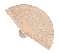 Lot de 4 éventails décoratifs pliables en bois creux sculpté pour accessoires de photographie, décoration d'intérieur