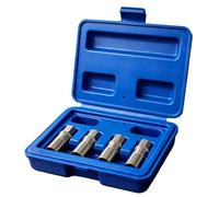 Lot de 4 extracteurs de boulons universels à dents multiples de 6,35 mm - Pour vis et boulons endommagés, voiture, entretien, bricolage, garage, réparation