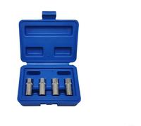 Lot de 4 extracteurs de goujons cassés en acier haute résistance avec étui de rangement, accessoire pratique pour réparation automobile et entretien de bricolage