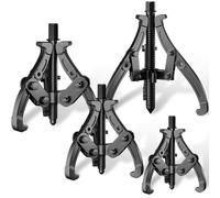 Lot de 4 extracteurs de roulement 75/100/150/200 mm 3 bras Extracteur de griffes | Extracteur intérieur / extérieur pour roulement à billes, roues de véhicule, roues d'inertie, roues d'inertie, roues