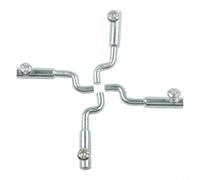 Lot de 4 extrémités de câble en Z pour tondeuse à gazon, câbles d'accélérateur et de starter conçus pour un fil de 2 mm de diamètre et une durabilité à long terme