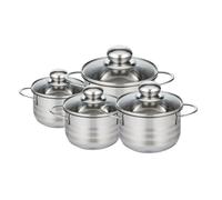 Lot de 4 faitouts 14, 16, 20 et 24 cm en acier inoxydable sans PFAS Elo Brillant