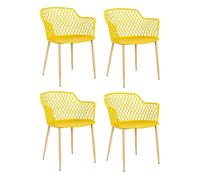 Fauteuil Extérieur Malaga Jaune Home Deco Factory