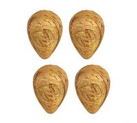Lot de 4 faux nid de guêpes à suspendre - En papier - Pour la maison et le jardin - Jaune