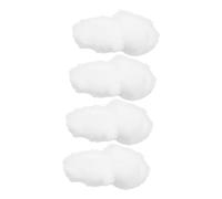 Lot de 4 Faux Nuages décoratifs pour Sapin de Noël - Décoration de Noël - Fausse Neige - de Neige à Suspendre - Intelligence - Breloque Blanche en Coton 3D Artificiel