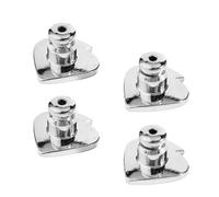 Lot de 4 fermoirs de boucles d'oreilles en forme de cœur pour boucles d'oreilles