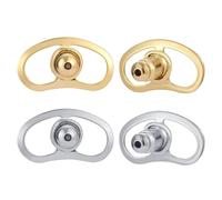 Lot de 4 fermoirs élégants pour boucles d'oreilles lourdes, hypoallergéniques et lourdes