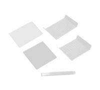 Lot de 4 feuilles acryliques d'argile modelage d'argile outil de modelage d'argile rouleau d'argile modelage d'argile pour sculpter des goupilles de rouleau d'argile