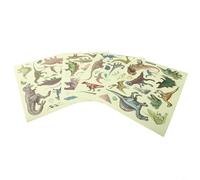 Lot de 4 feuilles d'autocollants muraux phosphorescents en PVC pour surfaces planes y compris murs, plafonds et bois