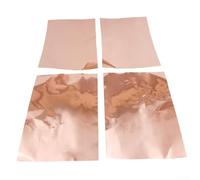 Lot de 4 feuilles de blindage en feuille de cuivre pour guitare et basse, 20 x 30 cm, réduction du bruit RFI, compatible avec guitare électrique Pi