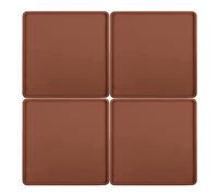 Lot de 4 feuilles de déshydratation extra épaisses en silicone avec bord pour fruits et légumes - Plateaux pour déshydratateur - Tapis de cuisine