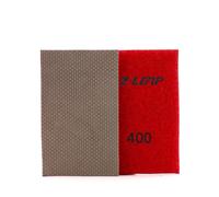 Lot de 4 feuilles de papier abrasif galvanisé avec crochet et boucle en nylon pour polissage à la main du verre, de la porcelaine, de la céramique