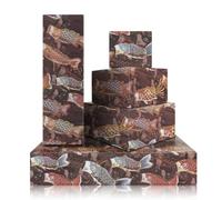 Lot de 4 feuilles de papier cadeau koï japonais traditionnel sur le thème japonais Koinobori de style japonais pour Saint-Valentin, fête des mères, mariage, anniversaire, 70 x 50 cm