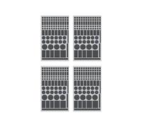 Lot de 4 feuilles de patchs bloquant la lumière pour indicateurs LED sur appareils électroniques multi-usage Autocollant de blocage de la lumière