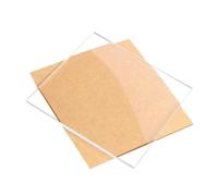 Lot de 4 feuilles de plastique acrylique transparent - Panneaux personnalisables découpés au laser, épaisseur de 2 à 12 mm for projets et présentations DIY(200x200mmx12mm)