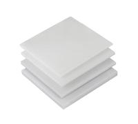Lot de 4 feuilles de polypropylène (100 mm x 100 mm x 2-5 mm) - Plastique technique PP durable for l'électronique, le bricolage et l'industrie(100x100x5mm)