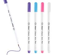 Lot de 4 Feutre textile Couture Effacable, Stylos Effaçables Adaptés Idéal pour Marquer et Customiser Tissus Cuir stylo Vêtements Tous Types Projets Marquage Tissu Effacabl Ecouture Accessoires
