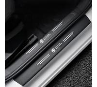 Lot de 4 Fibre De Carbone Plinthes Autocollant pour MG ZS 7 6 Cyberster MG4 EV ES5 HS One GT GS MG3 EZS, Protection Seuil de Porte Voiture Carrosserie, Anti-Dirty Résistant,C