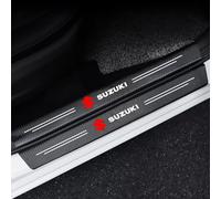 Lot de 4 Fibre De Carbone Plinthes Autocollant pour Suzuki Swift SX4 Jimny Ignis Alto Samurai Baleno Grand Vitara GSXR, Protection Seuil de Porte Voiture Carrosserie, Anti-Dirty Résistant,B