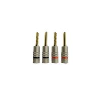 Lot de 4 fiches bananes Enova Hifi FBAB 200 LUXE pour enceintes Hi-Fi