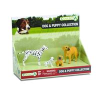 Lot De 4 Figurines : 2 Chiens + 2 Chiots