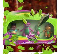 Lot de 4 figurines Barney's World Hey Friends - Baby Bop, Billy et David - Violet
