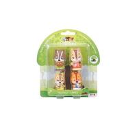 Lot 4 personnages - SOPHIE LA GIRAFE - Figurines Klorofil - Écureuils - Famille Simon