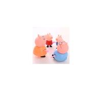Lot de 4 figurines famille Peppa Pig personnages George maman papa jouet poupée Bt31