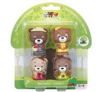 Vulli Figurines Klorofil Famille Browny – Lot de 4