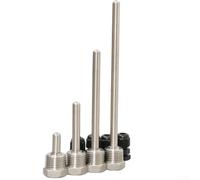 Lot de 4 filetages Thermowell G 1/2 pour capteur de température d'immersion avec vis de verrouillage (8 x 250 mm)